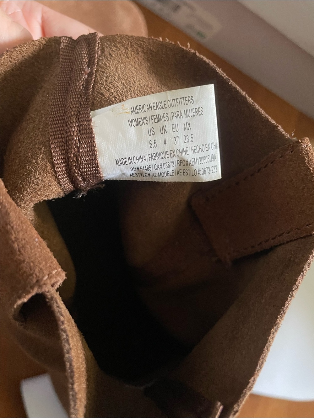 American Eagle Outfitters Brown Suede Ankle Boots - Picture 8 of 8